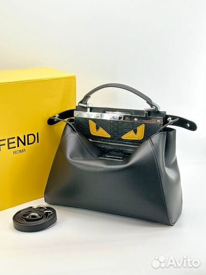 Сумка fendi натуральная кожа