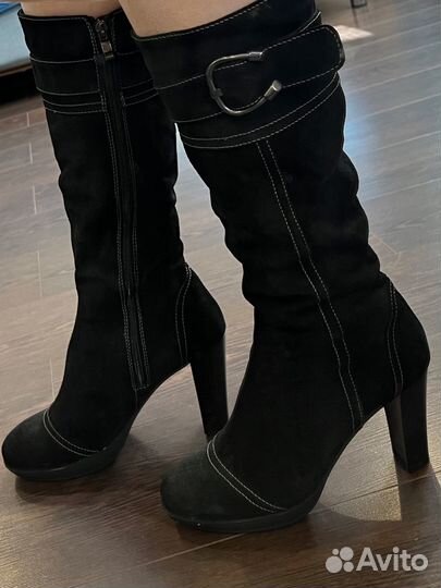 Сапоги женские 40 размер кожаные