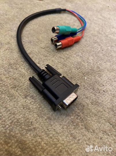 Переходник VGA на RCA тюльпаны