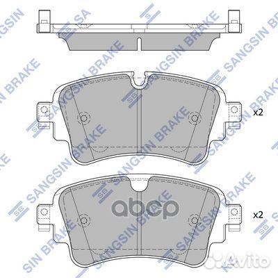 Колодки тормозные задние SP4112 SP4112 Sangsin