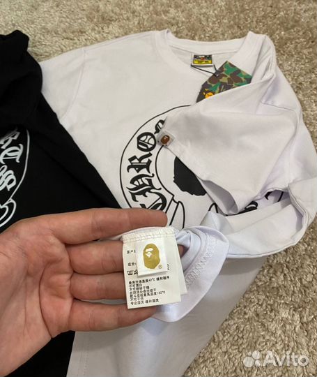 Футболка Bape x chrome hearts