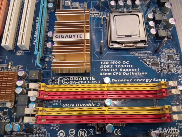 Gigabyte GA-EP43-DS3+Intel Core2 E7400+6Gb+GT440