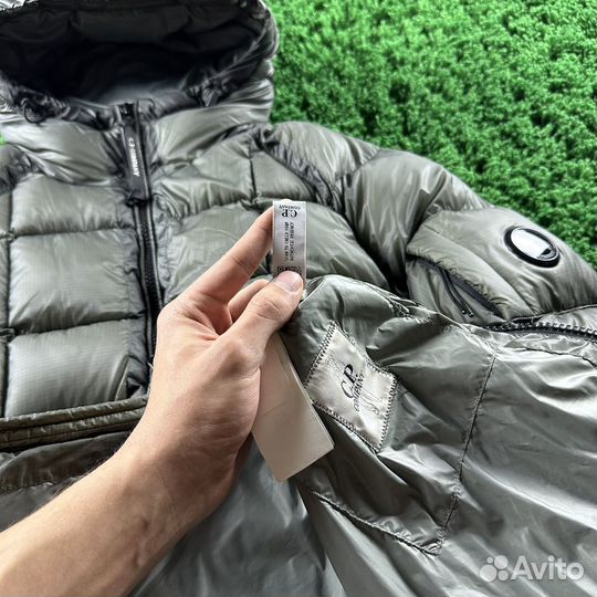 Пуховик Cp Company DD Shell Down Jacket Green Grey