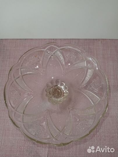 Ваза для фруктов на ножке СССР