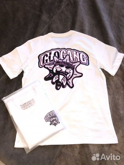 Футболка GloGang Logo Tee White Black