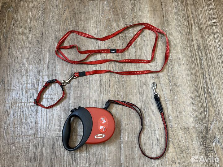 Рулетка поводок ошейник