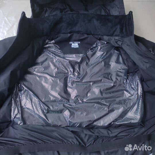 Пуховик зимний Arcteryx, черный, Gore-Tex