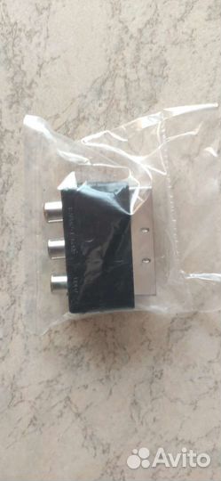 Переходник с 3rca на скарт 2 шт