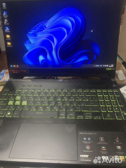 Продам ноутбук asus TUF gaming A15