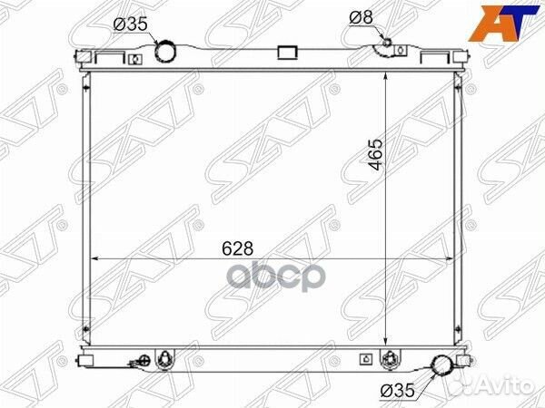 Радиатор Kia Sorento 02-09 SG-KI0005 Sat
