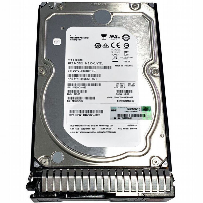 [846532-002] Жесткий Диск Hp Mb1000jvyzl 1tb Sas 3,5" Hdd 846532-002