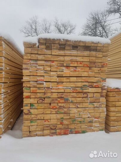 Доска обрезная 50:150:6000 сосна стропила