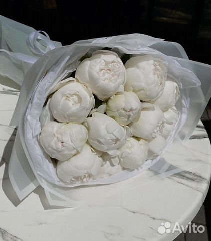 Букет белых пионов, пионы под заказ,пионы за штуку купить в Казани ...