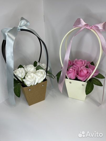 Букет на день матери(мыльные розы)