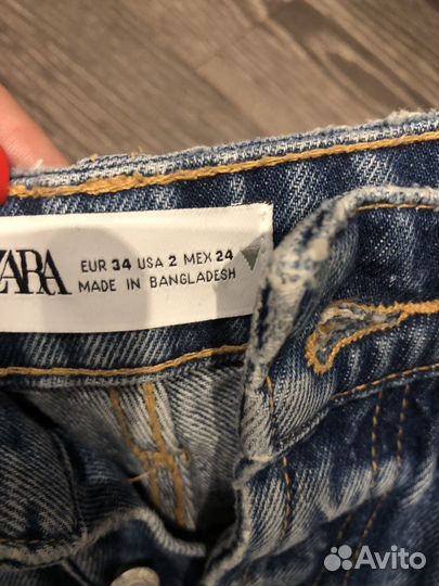 Джинсы zara 34