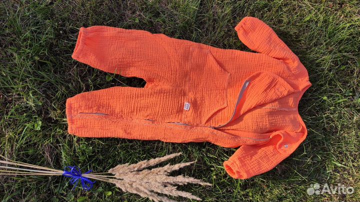 Комбинезон муслиновый на молнии