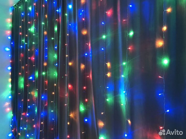 Гирлянда штора 3 на 3