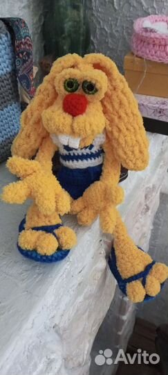 Мягкая игрушка заяц