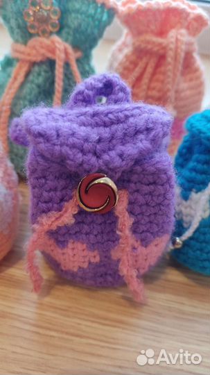 Изделия из трикотажной пряжи рюкзак мешок