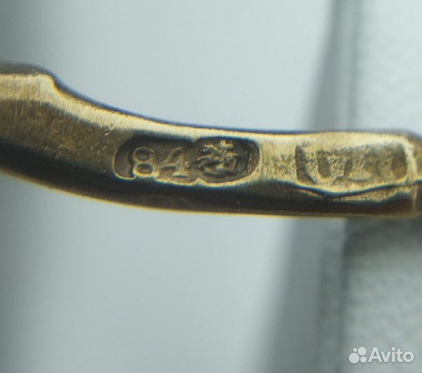 Ложечка для мёда,варенья с эмалью 84проба