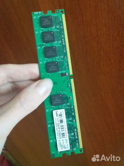 Оперативная память озу DDR2 1gb Transcend 2 планки