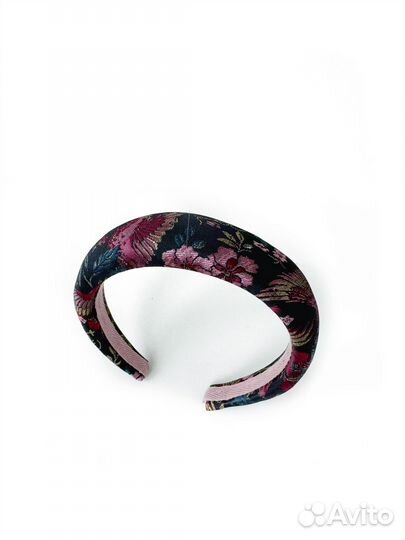 Ободок круглый из жаккарда Valentino птицы