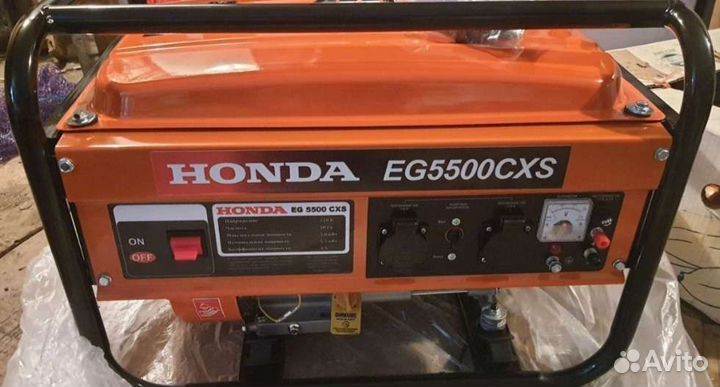 Генератор бензиновый honda eg 5500cxs