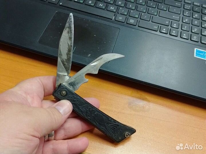 Нож складной СССР Рыбки Винтаж Редкий