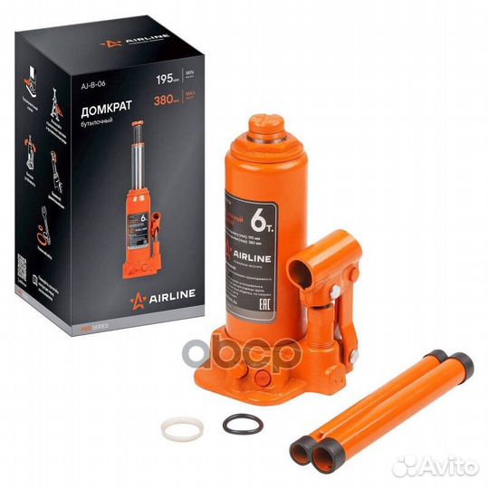 Домкрат бутылочный 6 т airline 200 - 405 мм в с