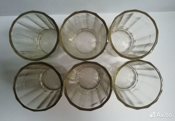 Стопки граненые 6 шт. клеймо ссз, СССР