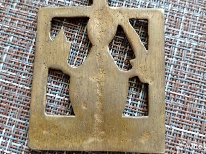 Старинная иконка 75 см