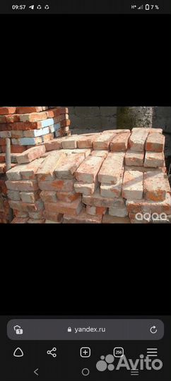 Продам красный бу кирпич