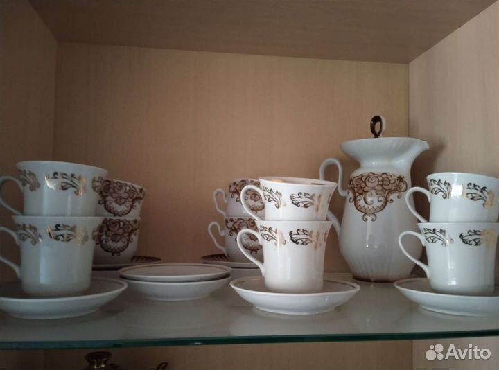 Сервиз кофейный и сервиз чайный