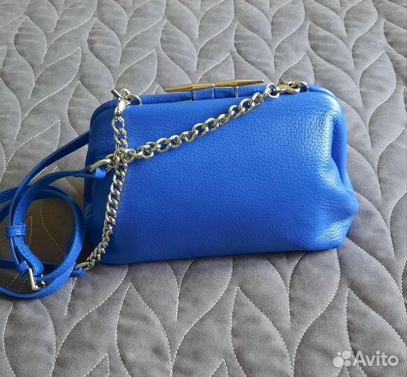 Сумка-клатч женская, кожаная