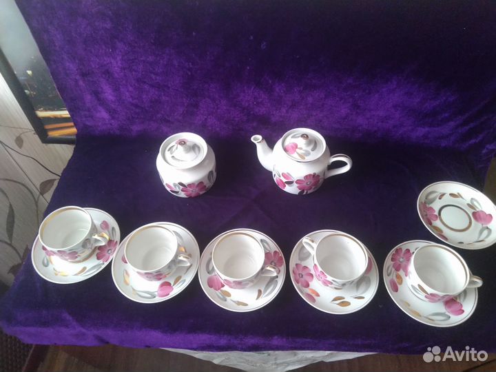 Чайный сервиз старинный Вербилки СССР