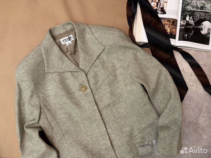 Новый винтажный твидовый пиджак Harris Tweed