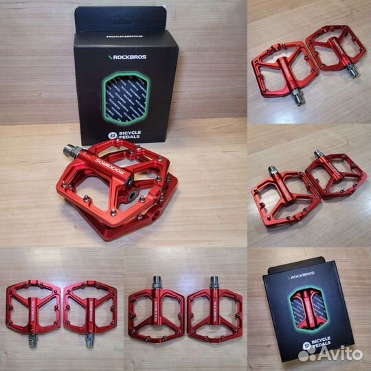 Педали Rockbros алюминиевые на промах