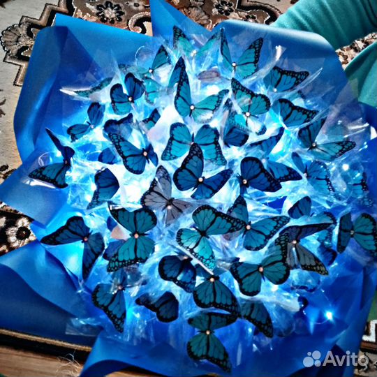 Букет из бабочек ламинированные