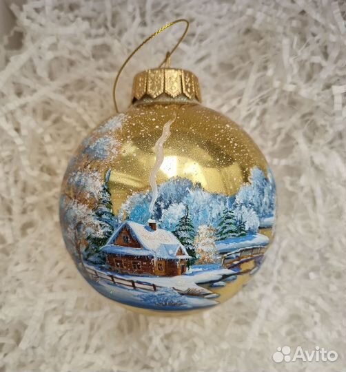 Новогодние стеклянные шарики
