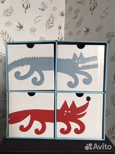 Короб IKEA с 4 ящиками