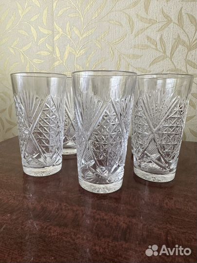 Хрустальные стаканы СССР, фужеры