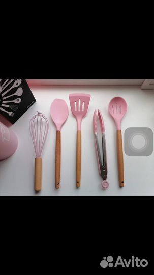 Кухонный набор Kitchenware розовый 11 предметов