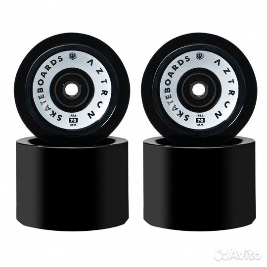 Колеса aztron wheels surfskate moonless black&nbs