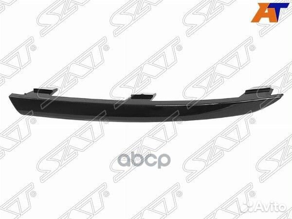 Молдинг заднего бампера VW polo 15-20 4D RH чер