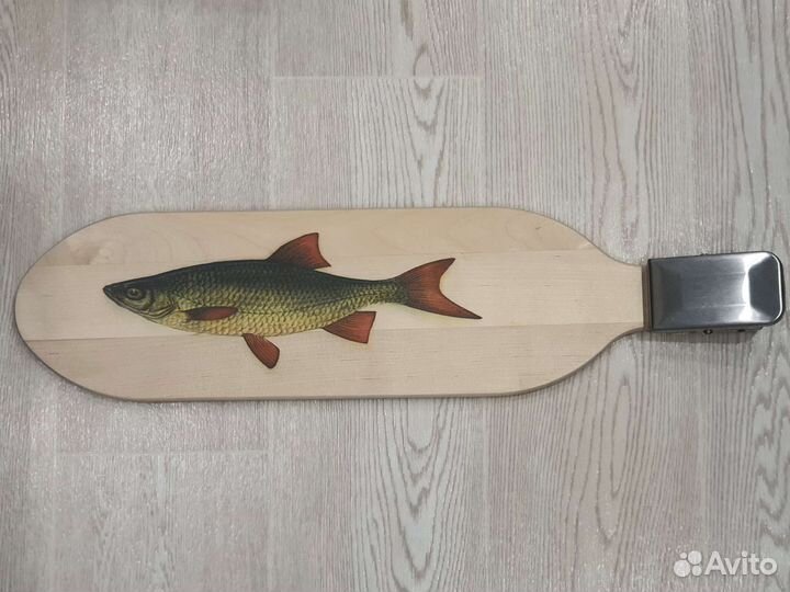 Разделочная доска дерево с зажимом, рисунком новая