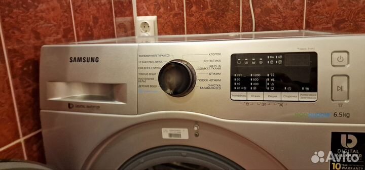 Стиральная машина samsung eco bubble 6,5 кг