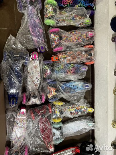 Городские самокаты с рисунком до 60 кг. Ассортимен