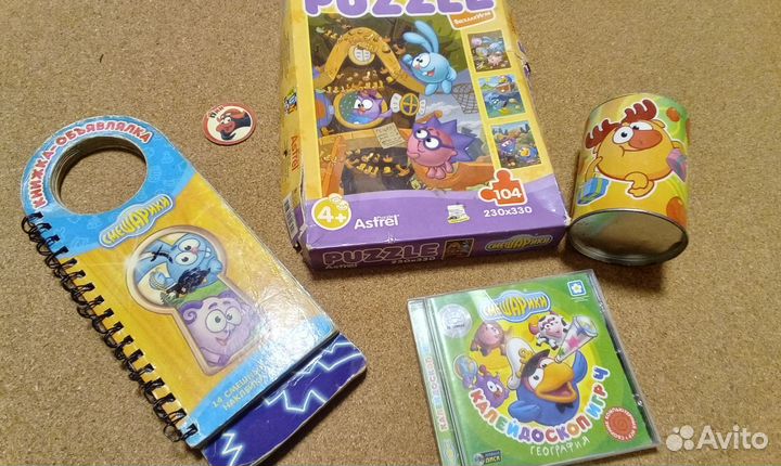 Смешарики книга пазлы