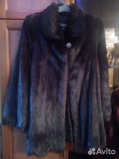 Шуба норковая размер 44-46, шуба мутоновая размер