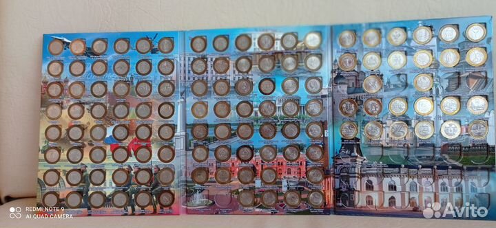 Юбилейные монеты России 126 монет в альбоме